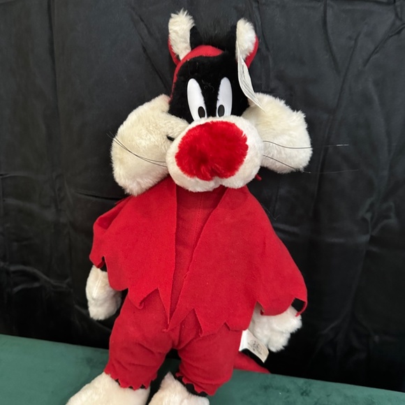 Vintage 1998, WB, Looney Tunes, 16” Sylvester the Cat, plush - Picture 3 of 7